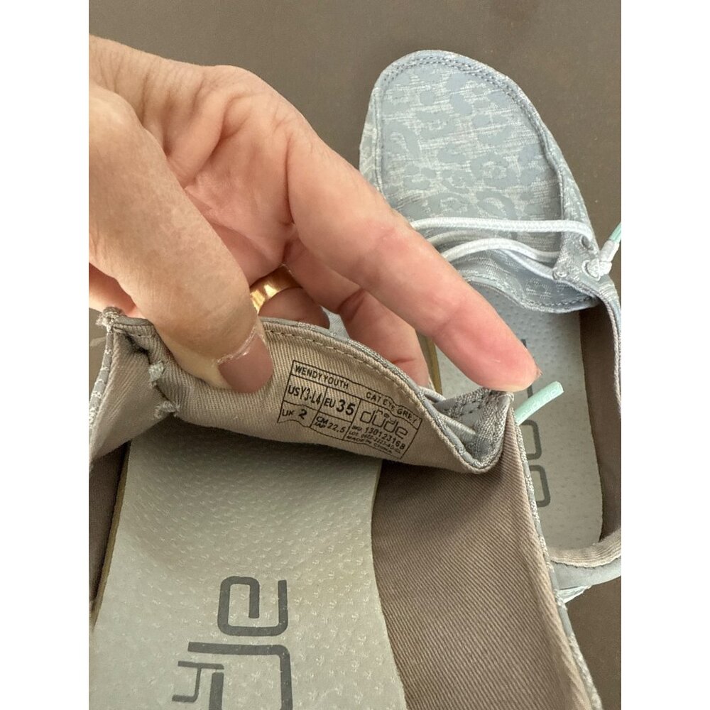 Hey Dude Youth 3-4 Cat Eye Grey Excellent condition - Picture 7 of 7